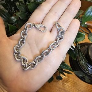 Judith Ripka Verona Rolo Italian Sterling Bracelet